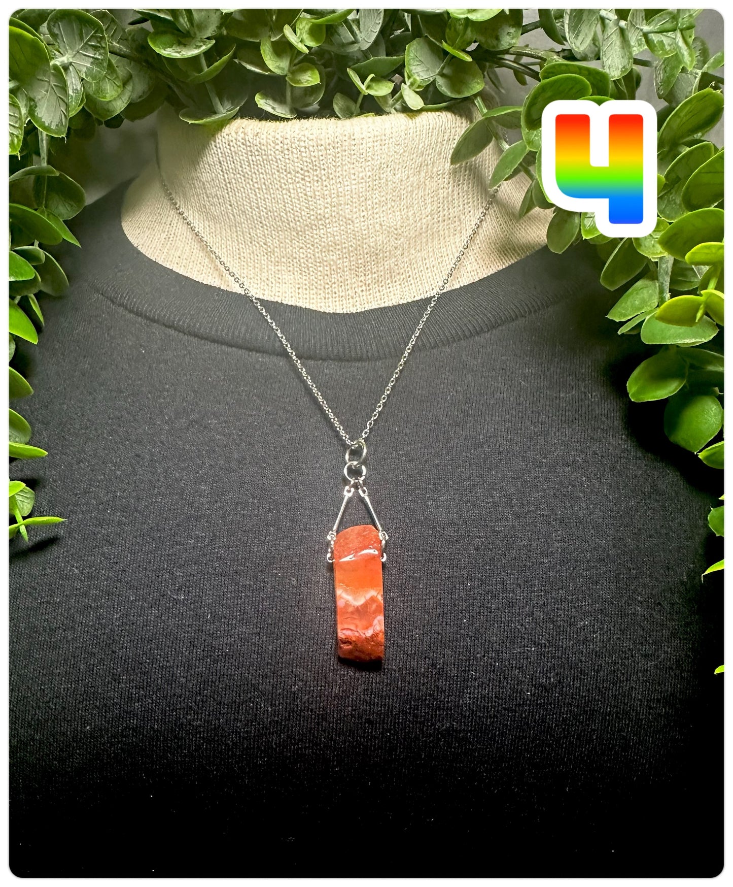 Carnelian Chip Necklace