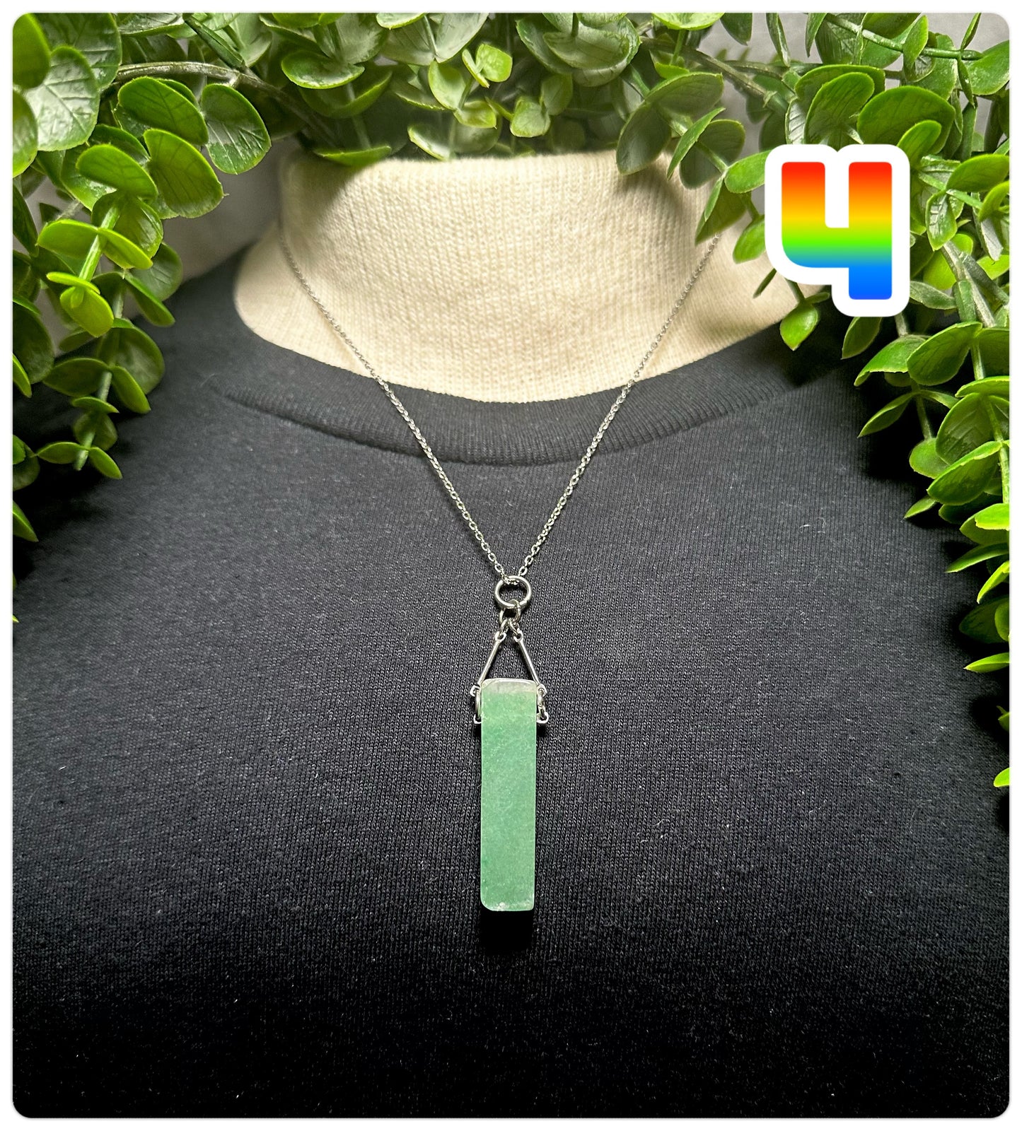 Green Aventurine Chip Necklace