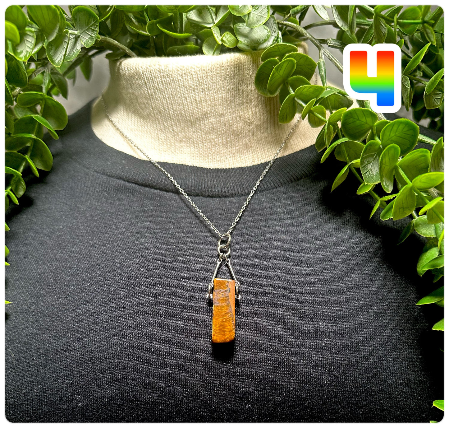 Tigers Eye Chip Necklace