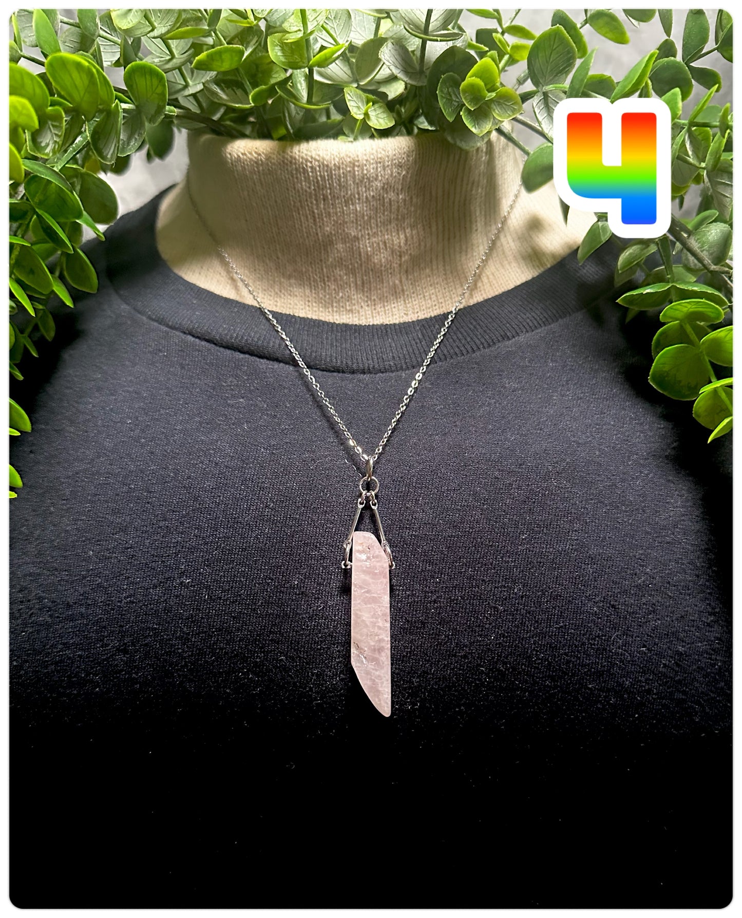 Rose Quartz Chip Necklace