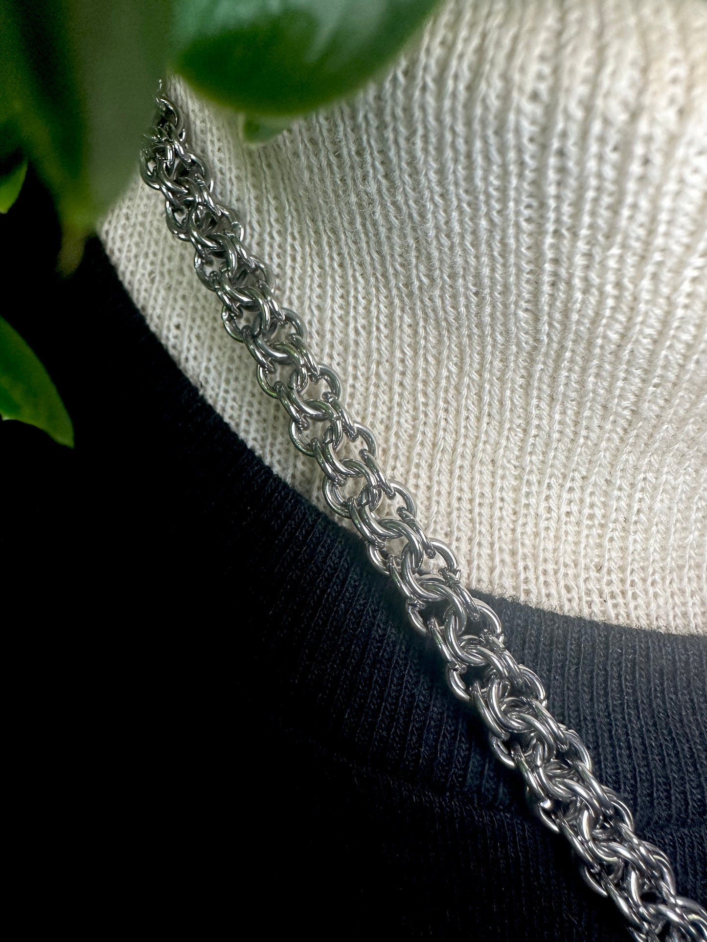 Celtic Jormungandr Chain w/ Ram Mjolnir Pendant