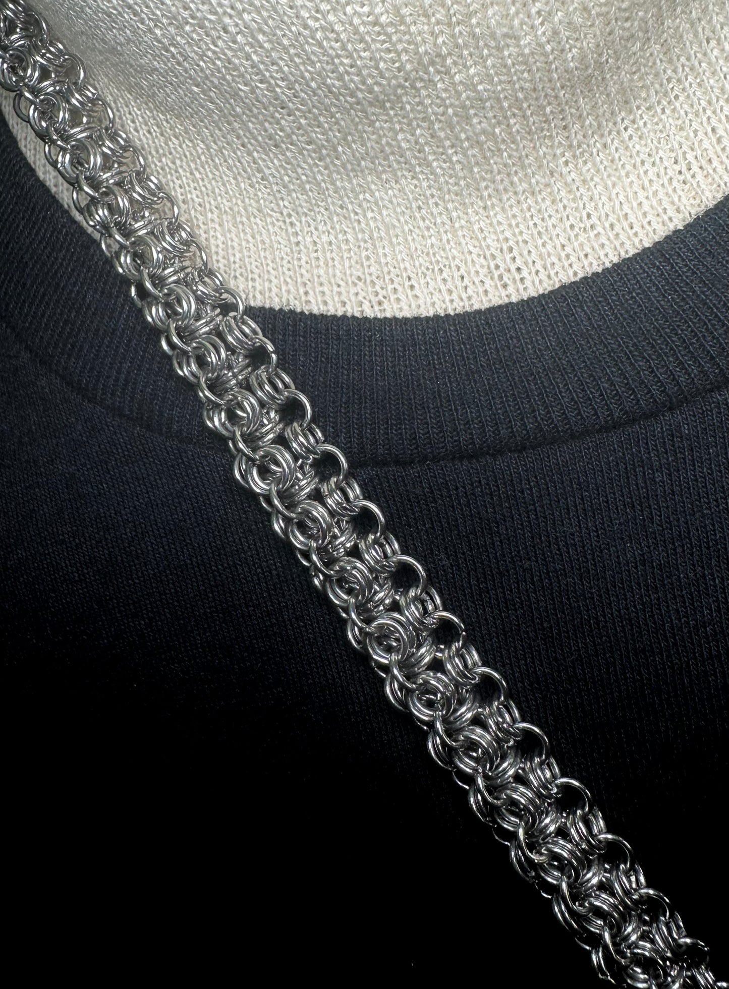 Hybrid Box Chain w/ Wolf Axe Head Pendant