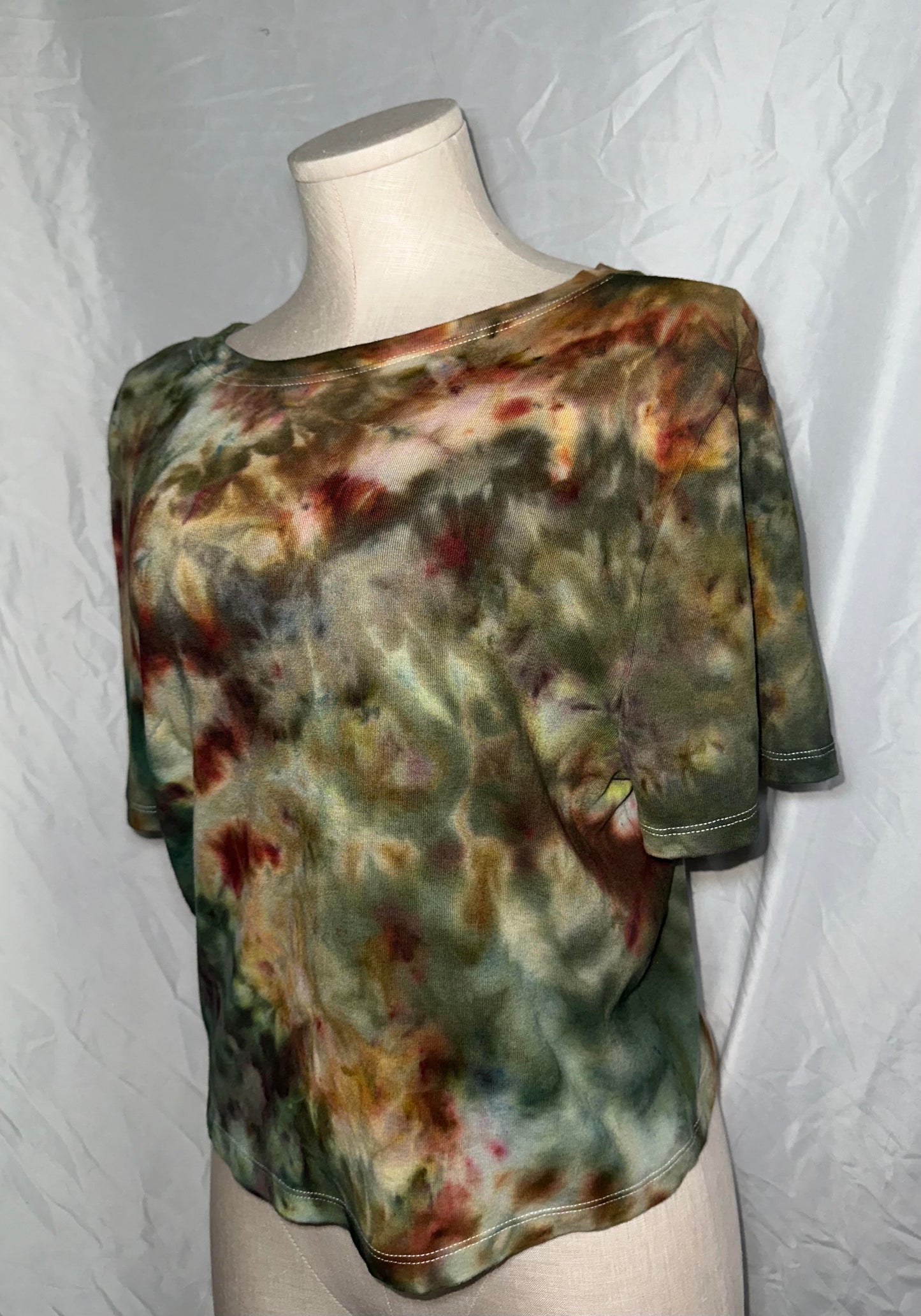 Earth Crumple Crop Top T-Shirt