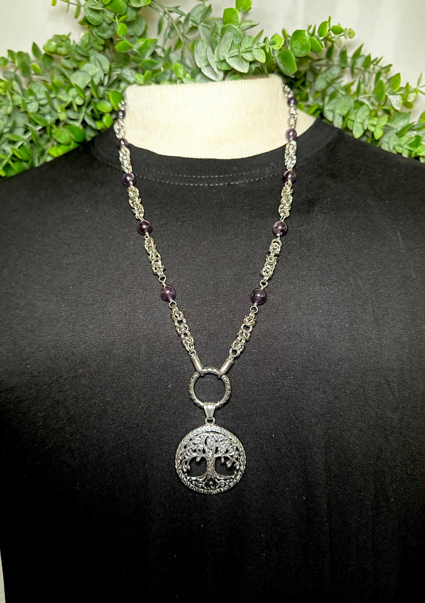 Chain With Tree Of Life Pendant