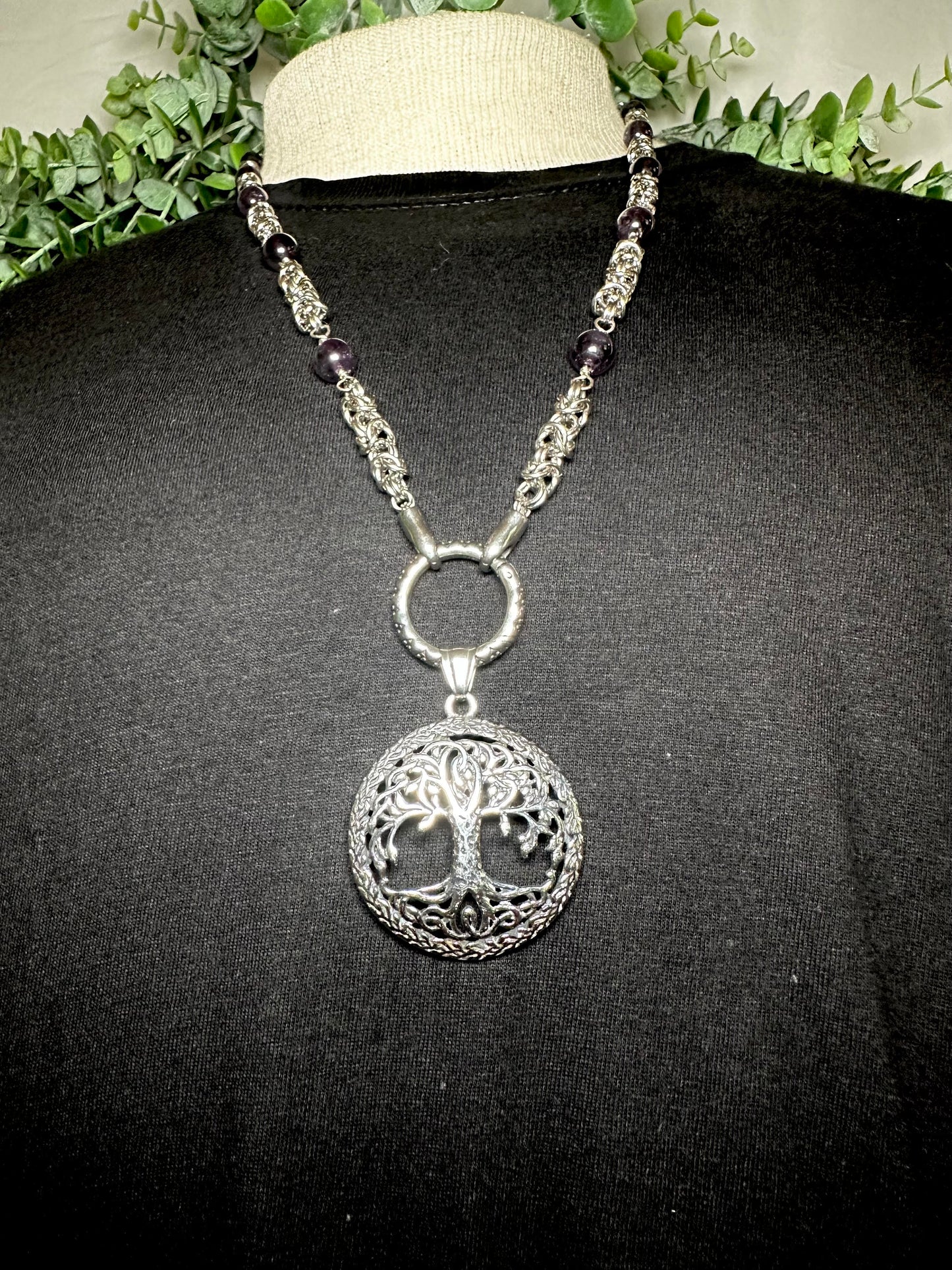 Chain With Tree Of Life Pendant