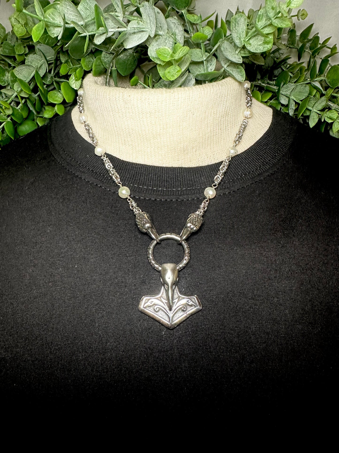 Micro Chain With Mjolnir Pendant