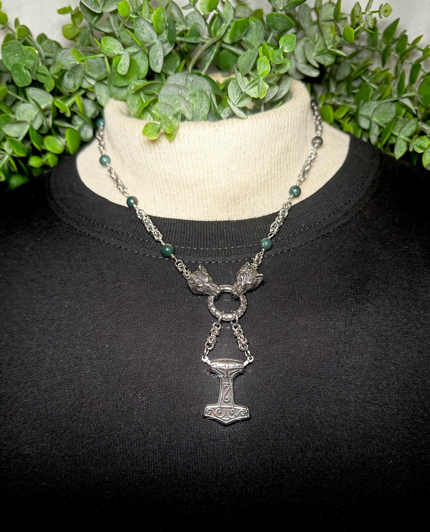 Micro Chain With Mjolnir Pendant