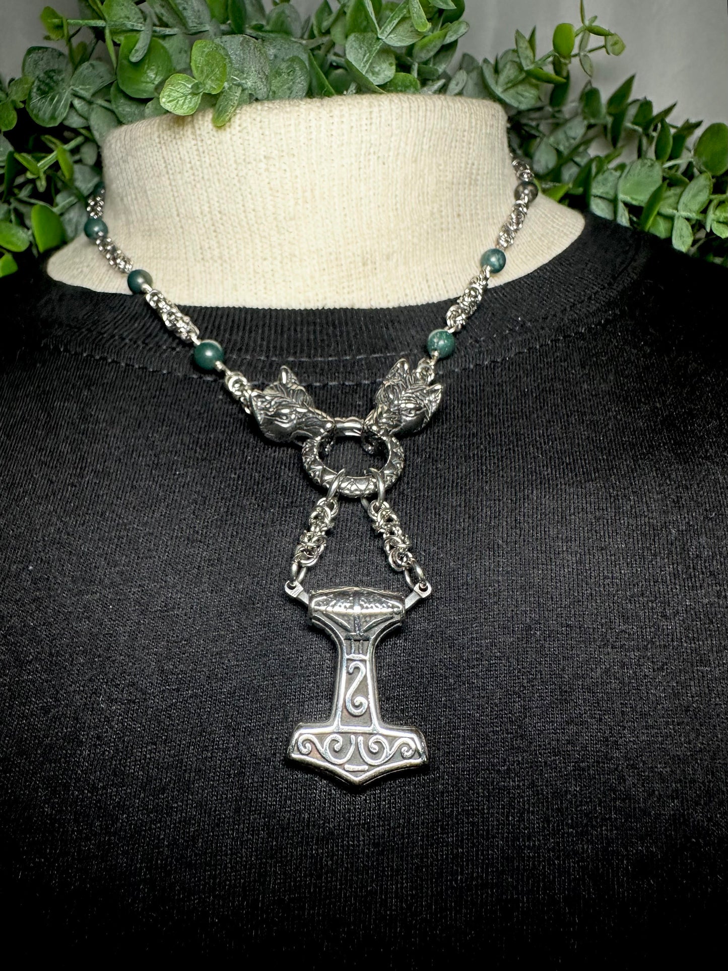Micro Chain With Mjolnir Pendant