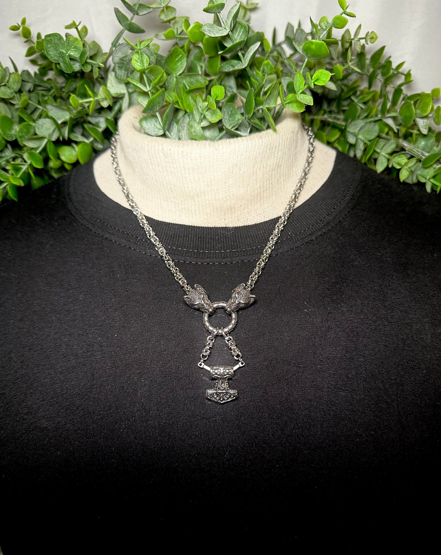 Micro Chain With Small Mjolnir