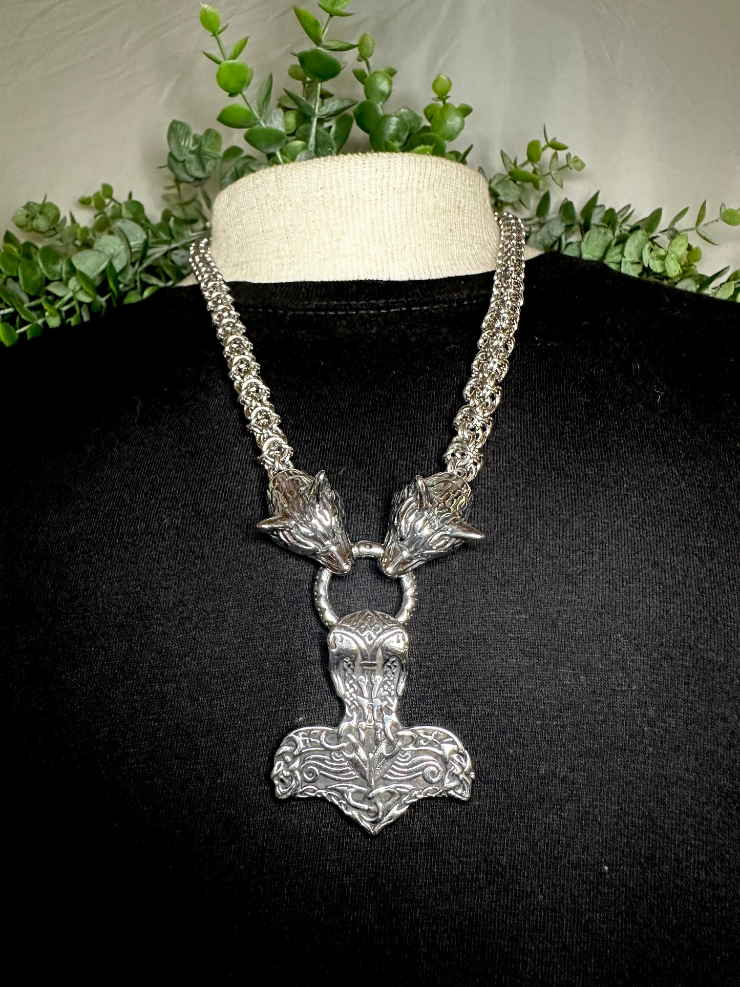 Chain With Mjolnir Pendant