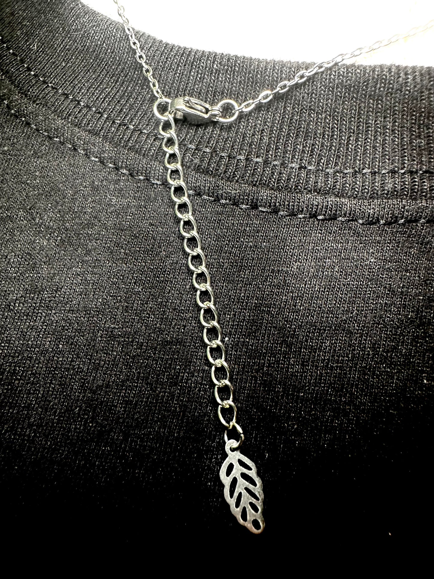 Black Onyx Choker With Moth Pendant