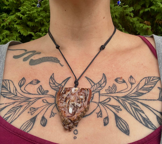 Handmade Pine Cone Pendant