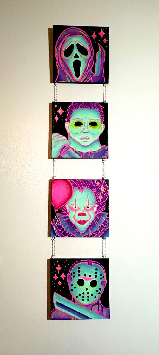 Horror Movie Characters- Linked Canvas