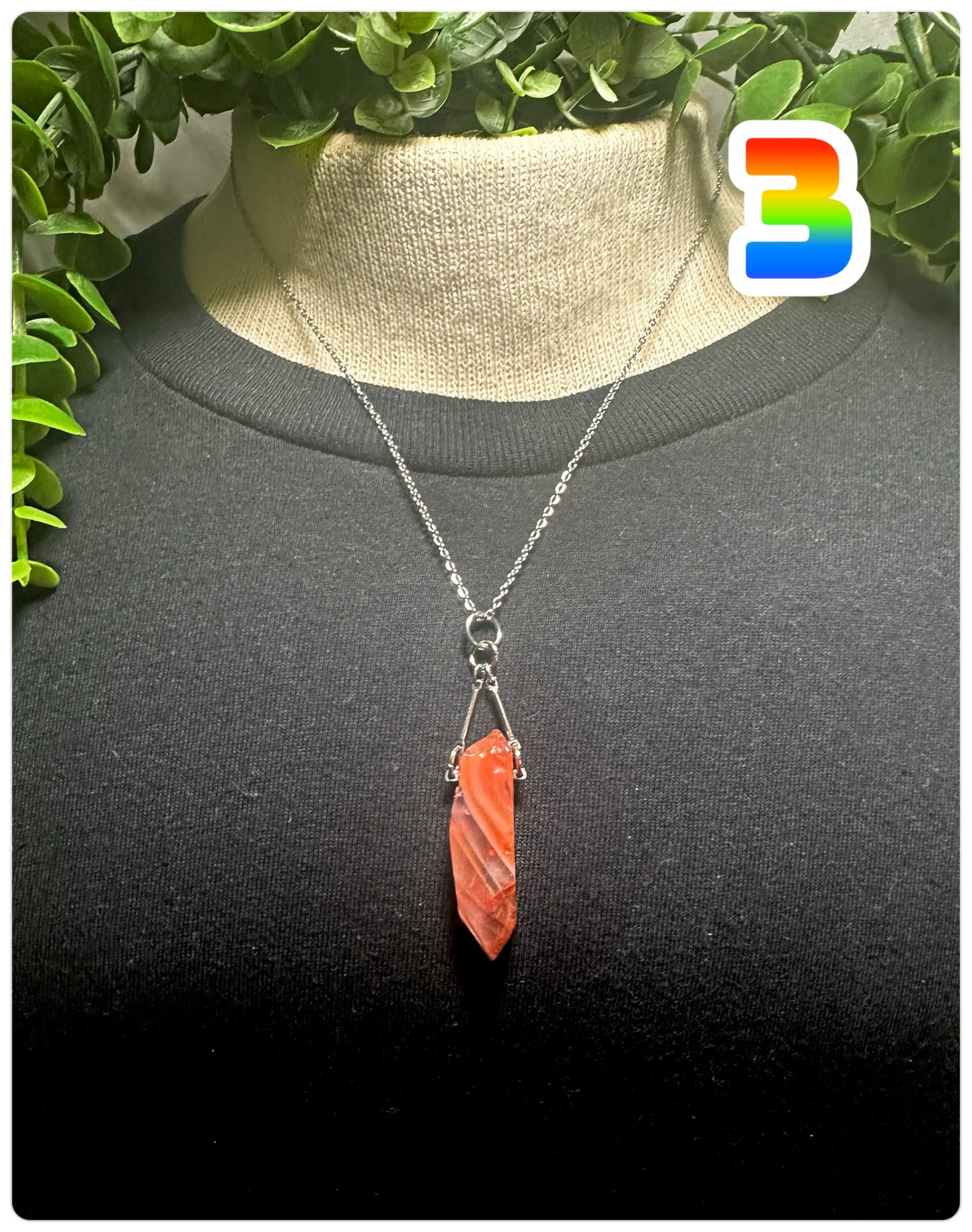 Carnelian Chip Necklace