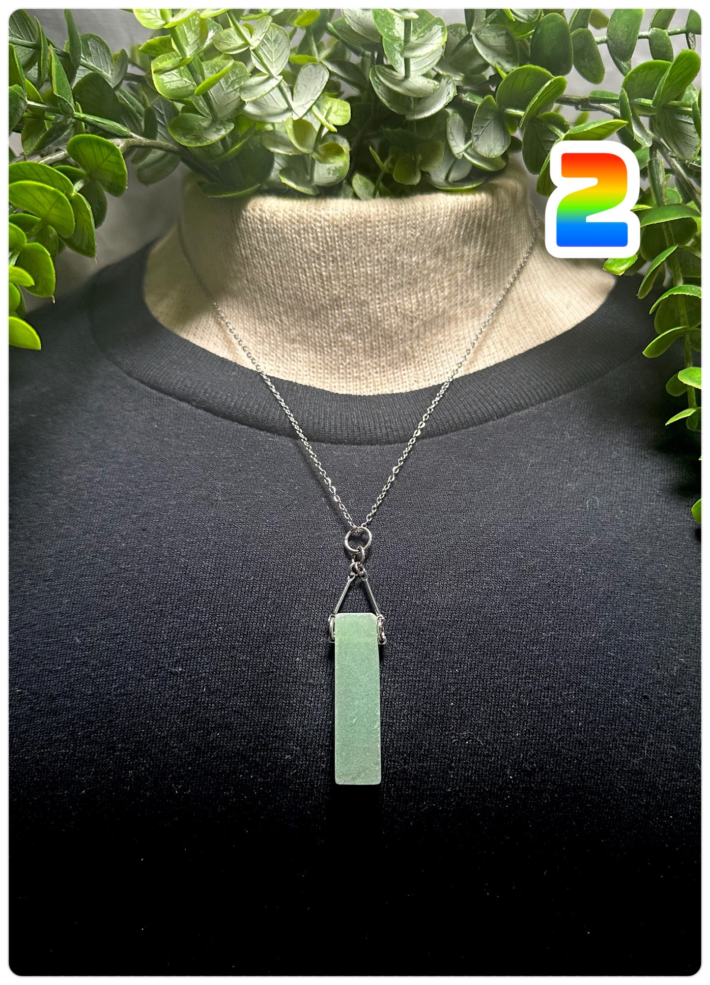 Green Aventurine Chip Necklace