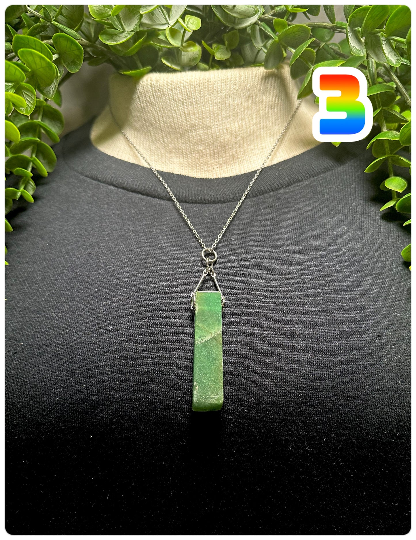 Green Aventurine Chip Necklace