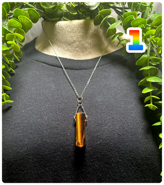 Tigers Eye Chip Necklace