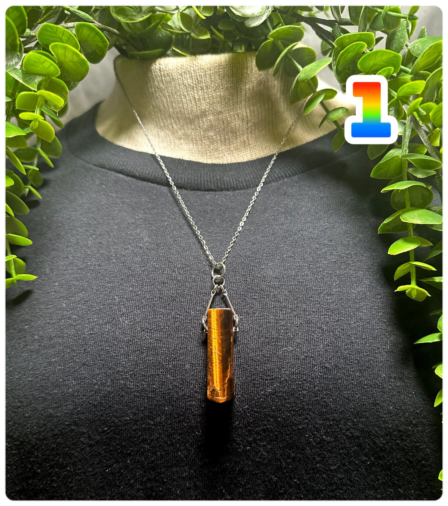 Tigers Eye Chip Necklace