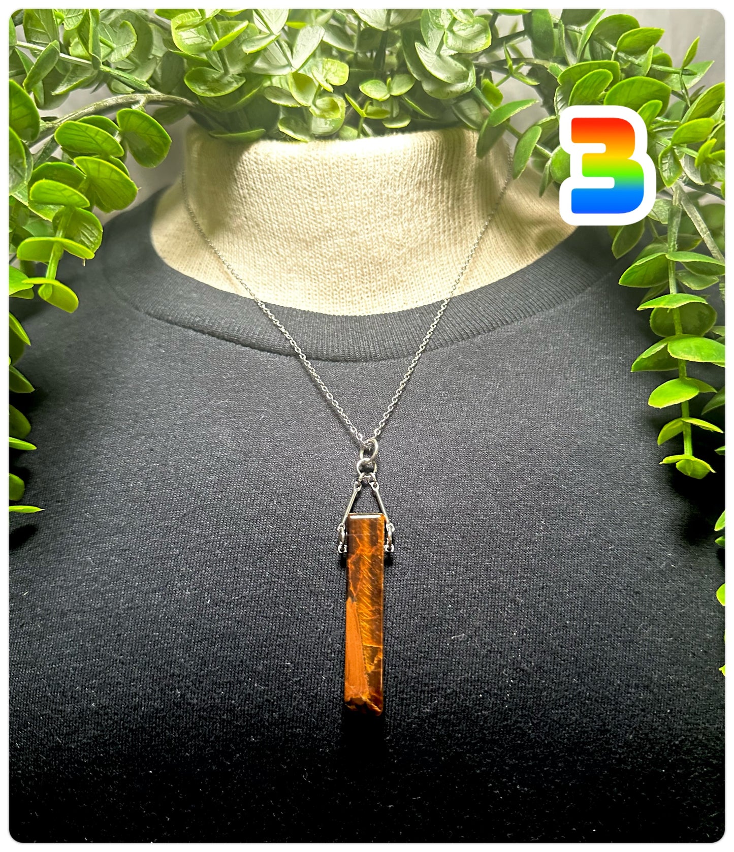 Tigers Eye Chip Necklace