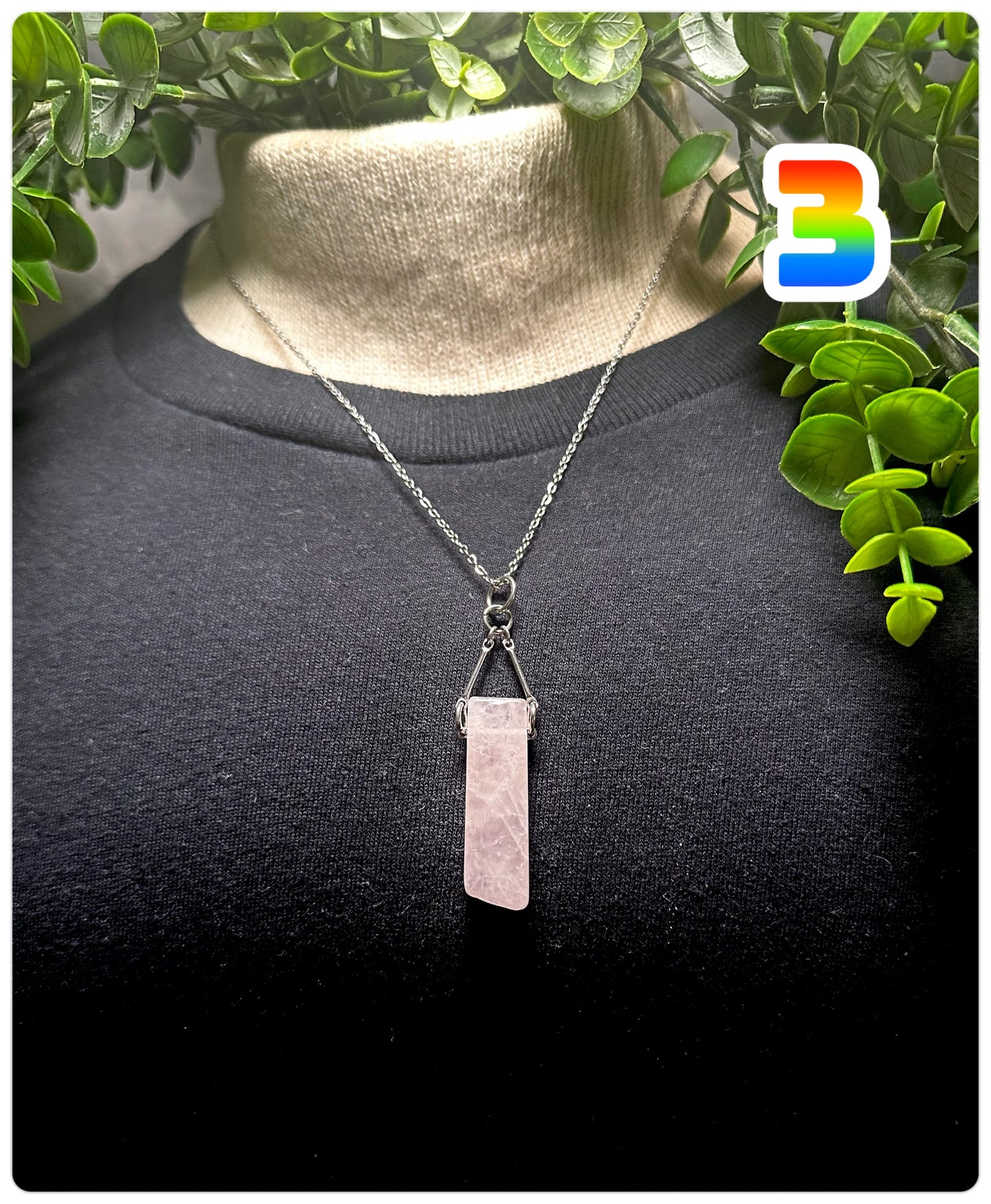 Rose Quartz Chip Necklace