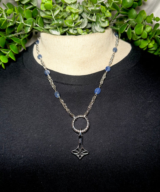 Micro Kyanite Chain w/ Mjolnir