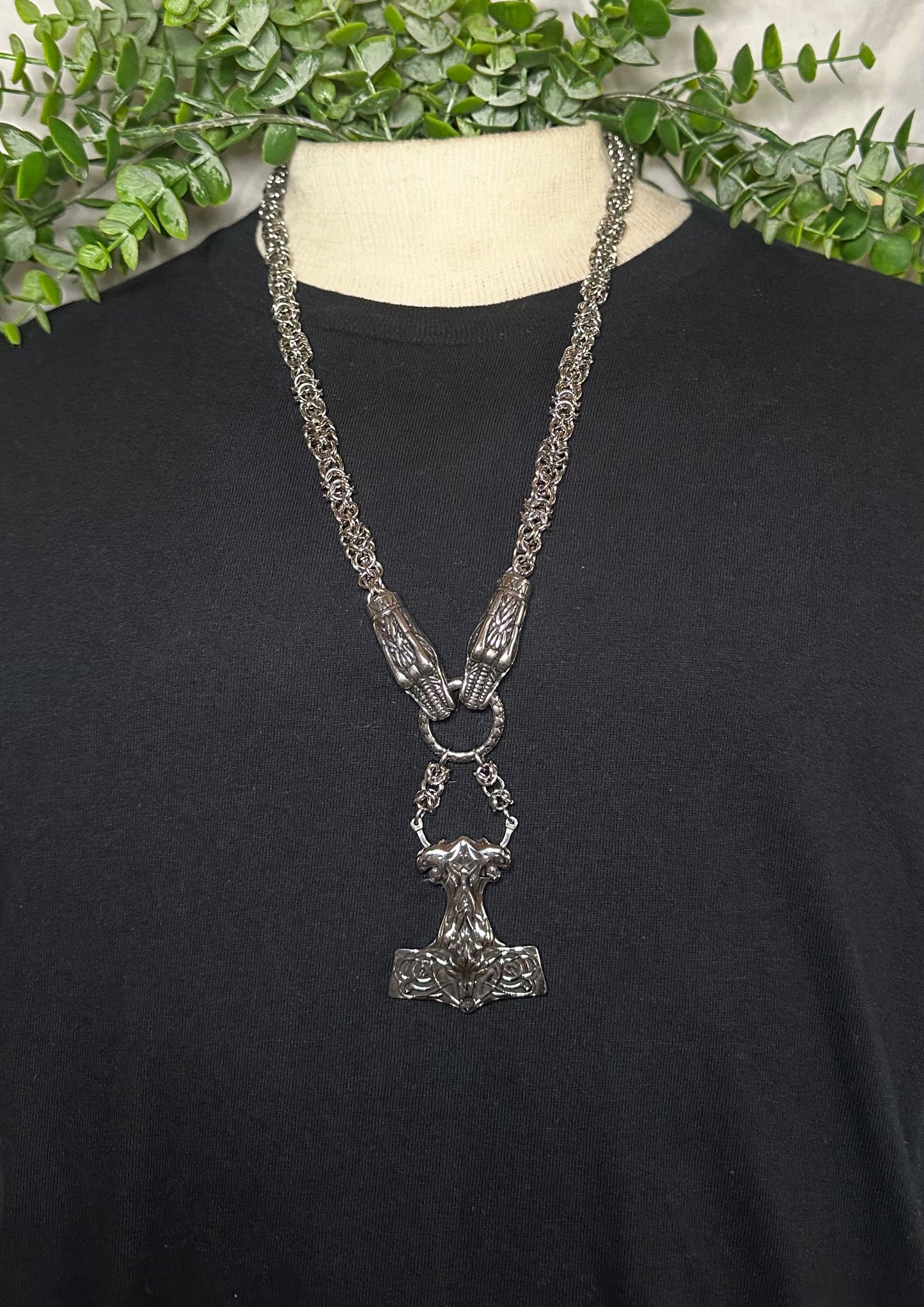 Dragon Chain w/ Dragon Mjolnir Pandant