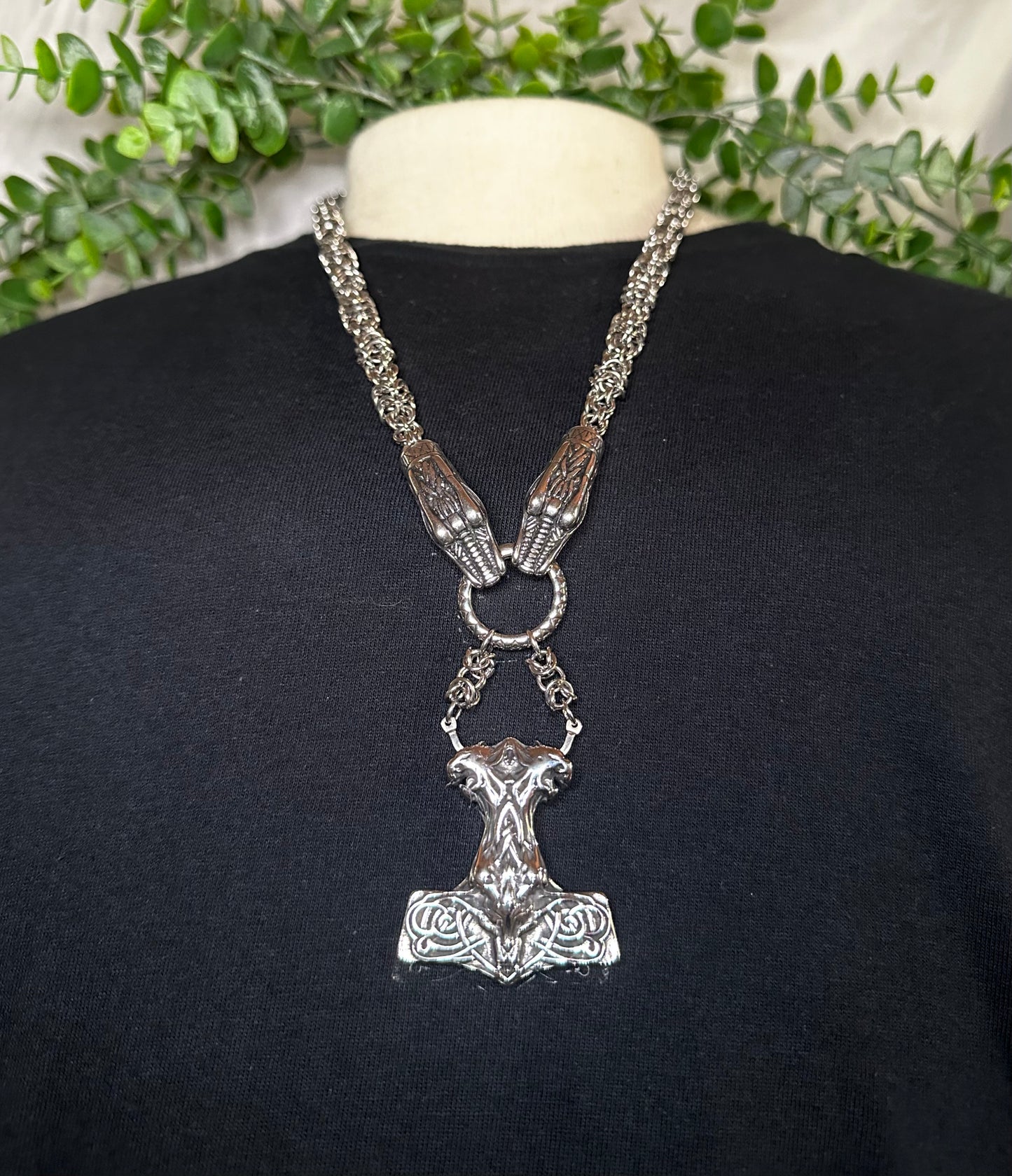 Dragon Chain w/ Dragon Mjolnir Pandant