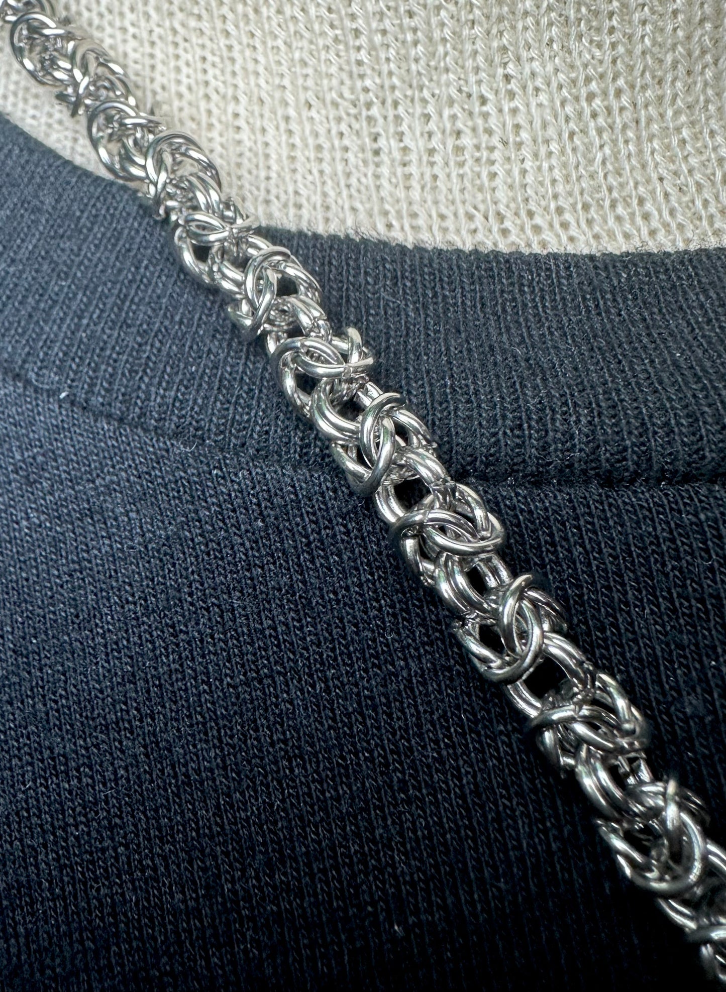 Byzantine Wolf Chain w/ Shield Pendant