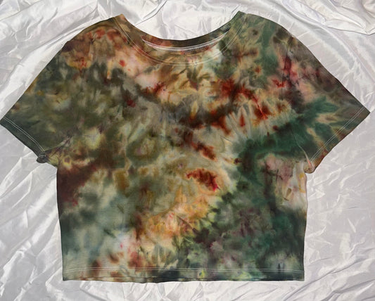 Earth Crumple Crop Top T-Shirt
