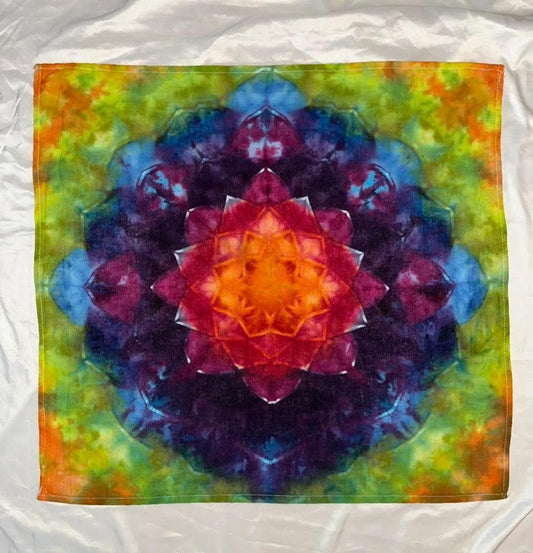 Rainbow Mandala Light Weight Tapestry