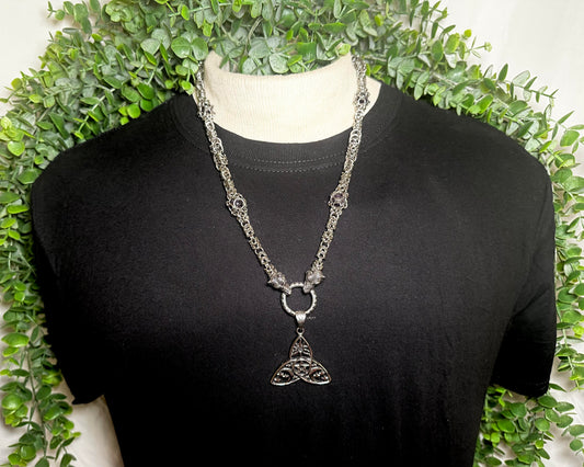 Cage Chain With Triquetra Pendant